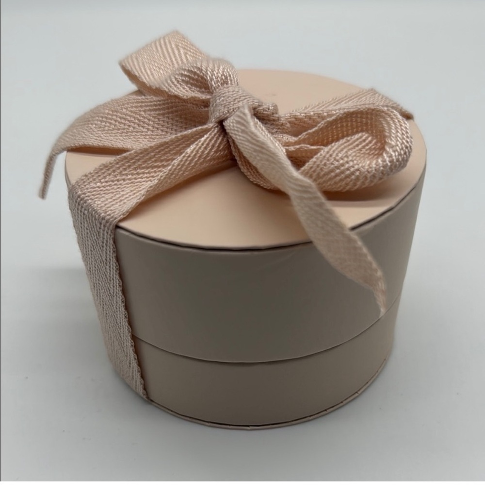 Gorjana Pink Empty Jewelry Gift Box with Attached Ribbon Bow